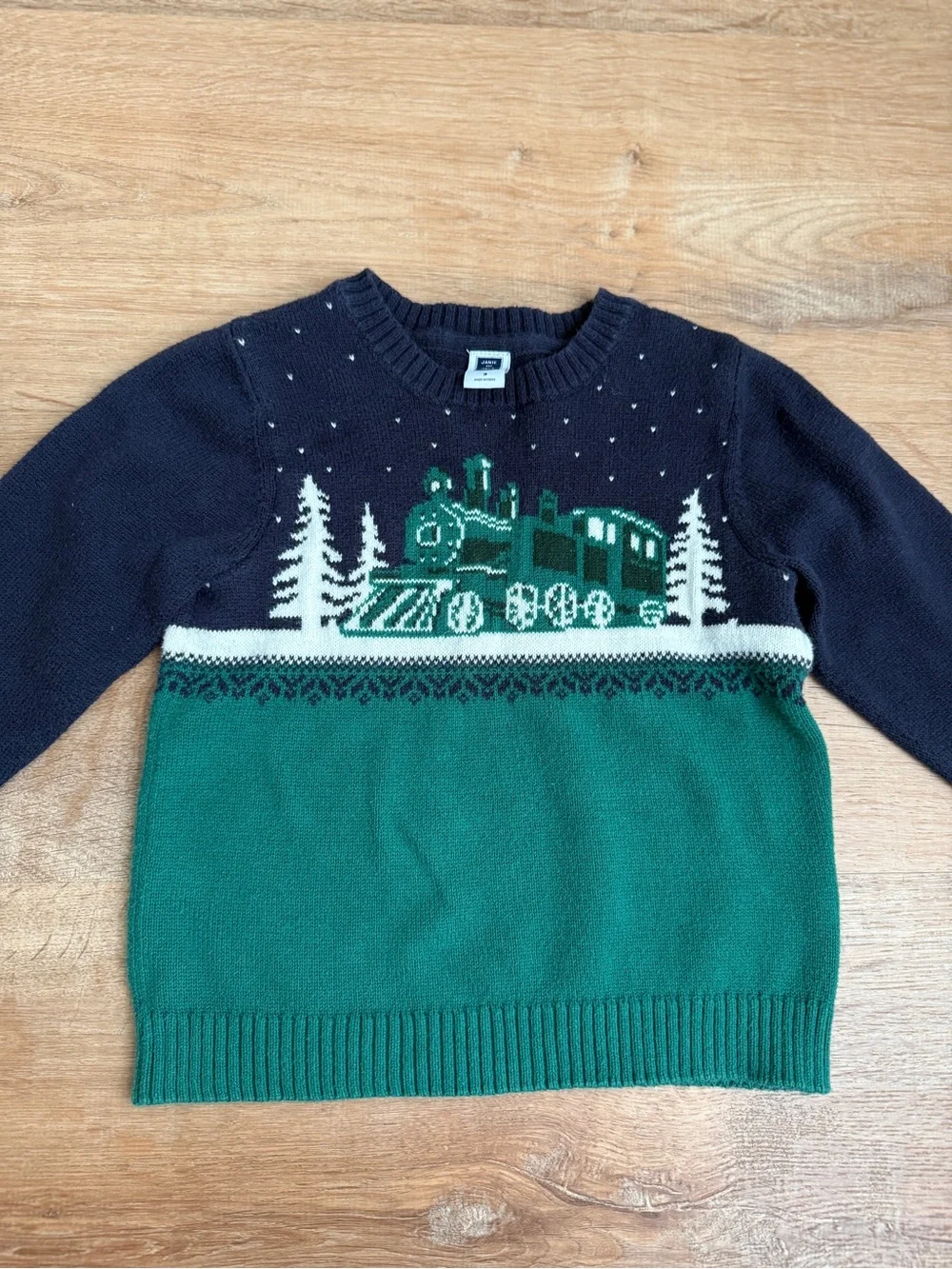 Janie and Jack Christmas Train Sweater